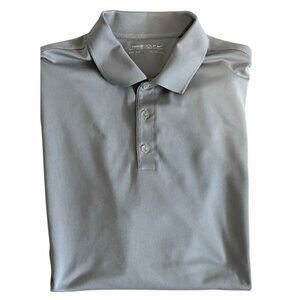 Nike Golf Polo Shirt Gray Short Sleeved Dri-Fit 128898 Athletic Casual Men's XXL